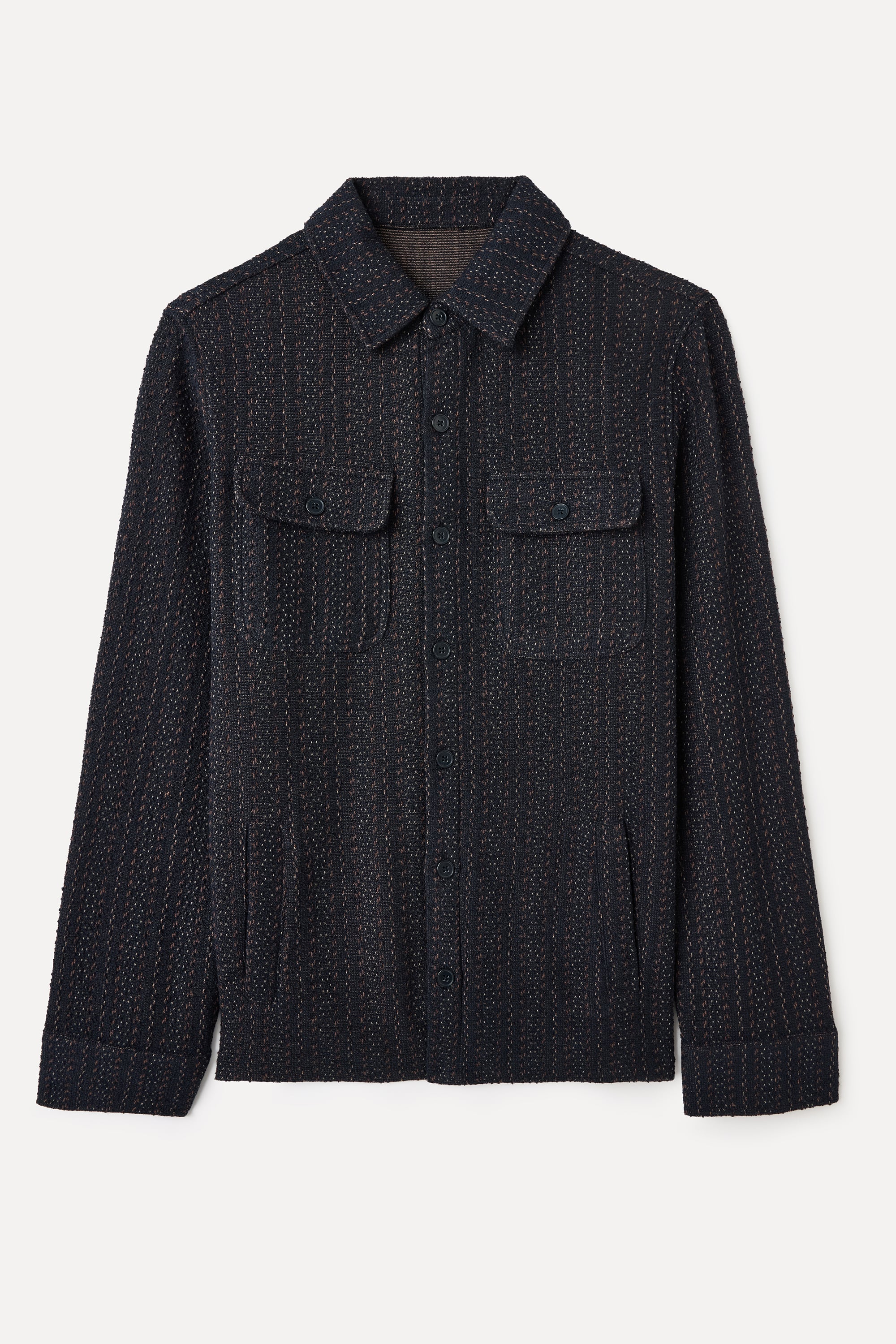 ÇİZGİLİ ÖRME GÖMLEK CEKET