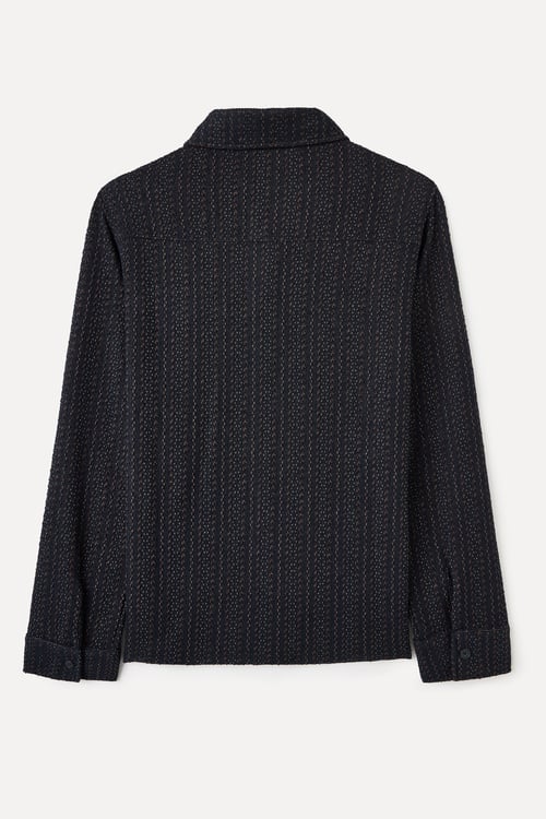  ÇİZGİLİ ÖRME GÖMLEK CEKET