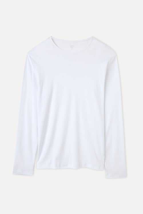 BİSİKLET YAKA UZUN KOLLU T-SHIRT