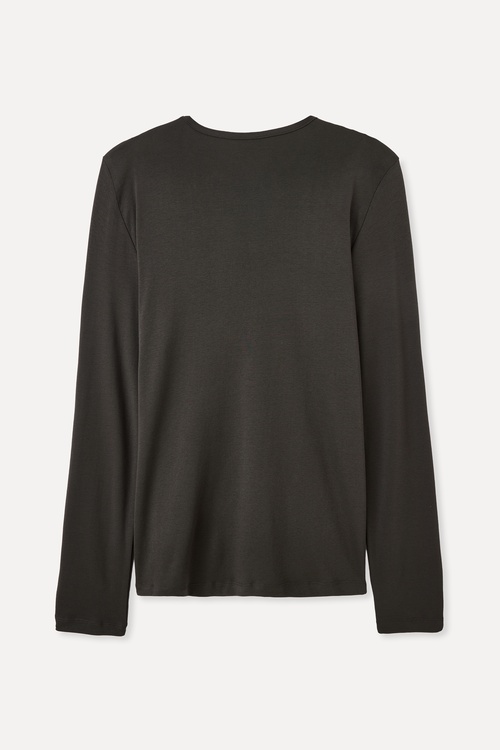 BİSİKLET YAKA UZUN KOLLU T-SHIRT