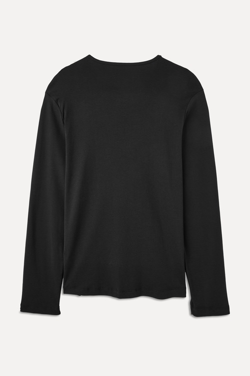 BİSİKLET YAKA UZUN KOLLU T-SHIRT