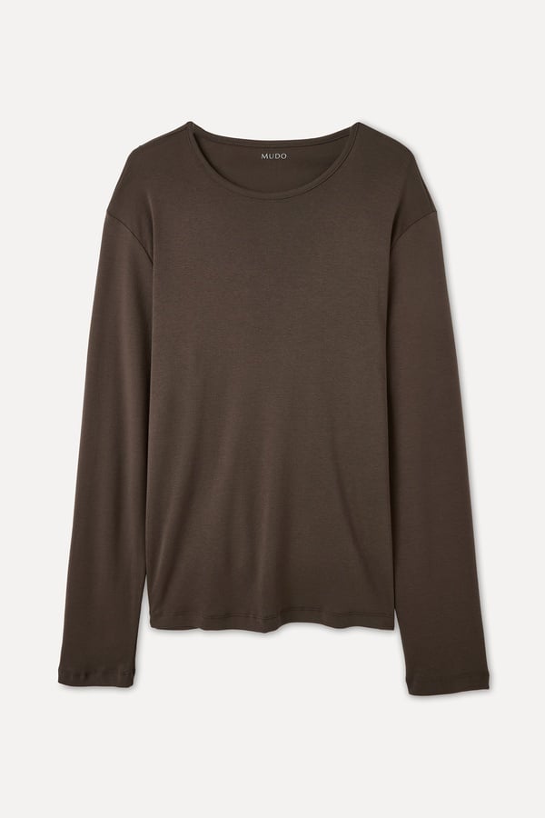 BİSİKLET YAKA UZUN KOLLU T-SHIRT