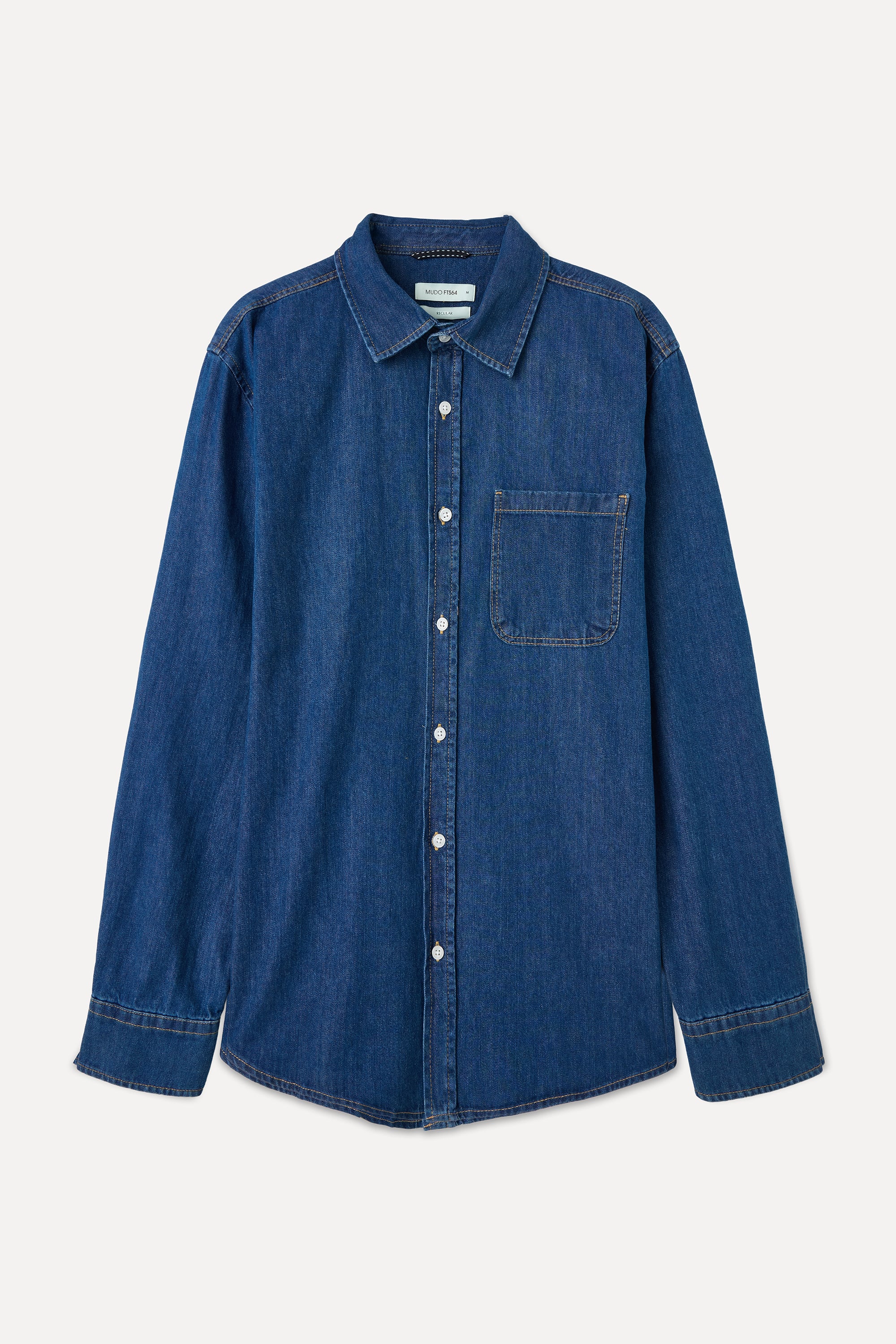 REGULAR FIT UZUN KOLLU JEAN GÖMLEK