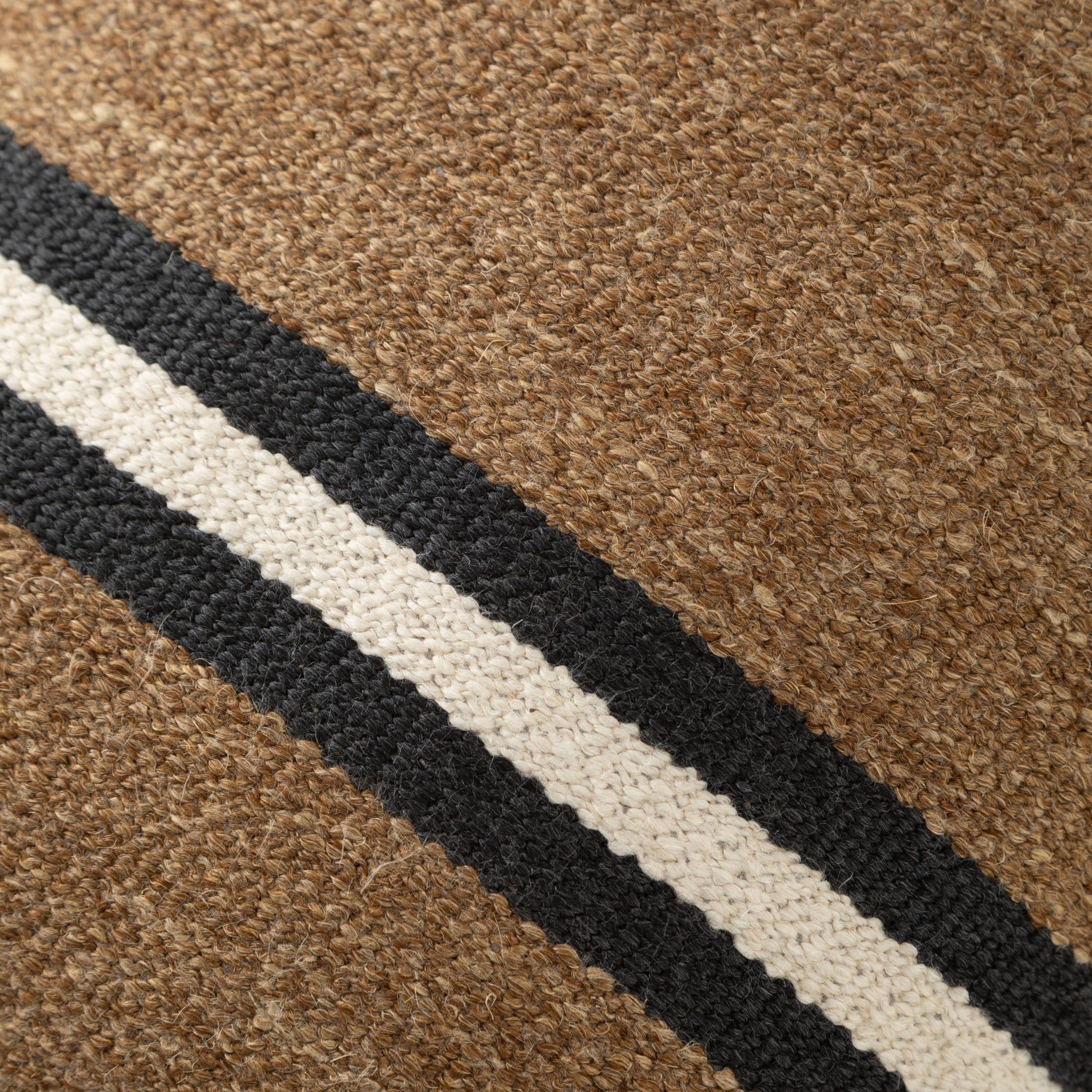 ELISA ÇİZGİLİ KIRLENT KAHVE 35X55