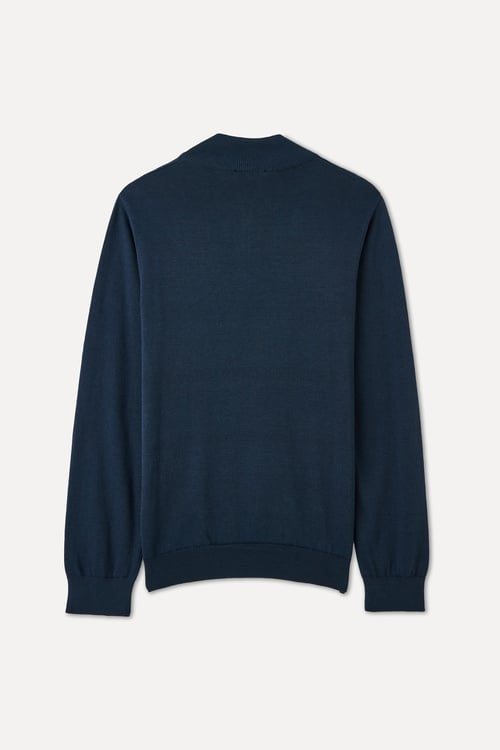  FERMUARLI DİK YAKA TRİKO KAZAK