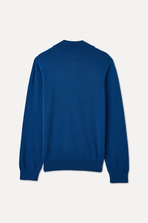  FERMUARLI DİK YAKA TRİKO KAZAK