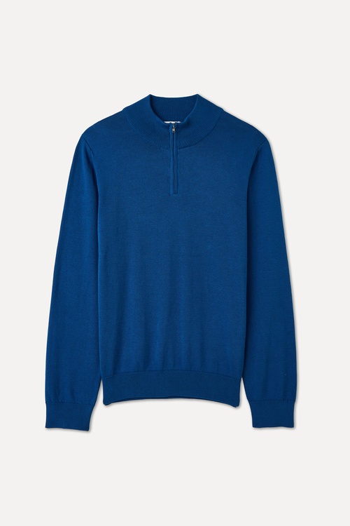  FERMUARLI DİK YAKA TRİKO KAZAK