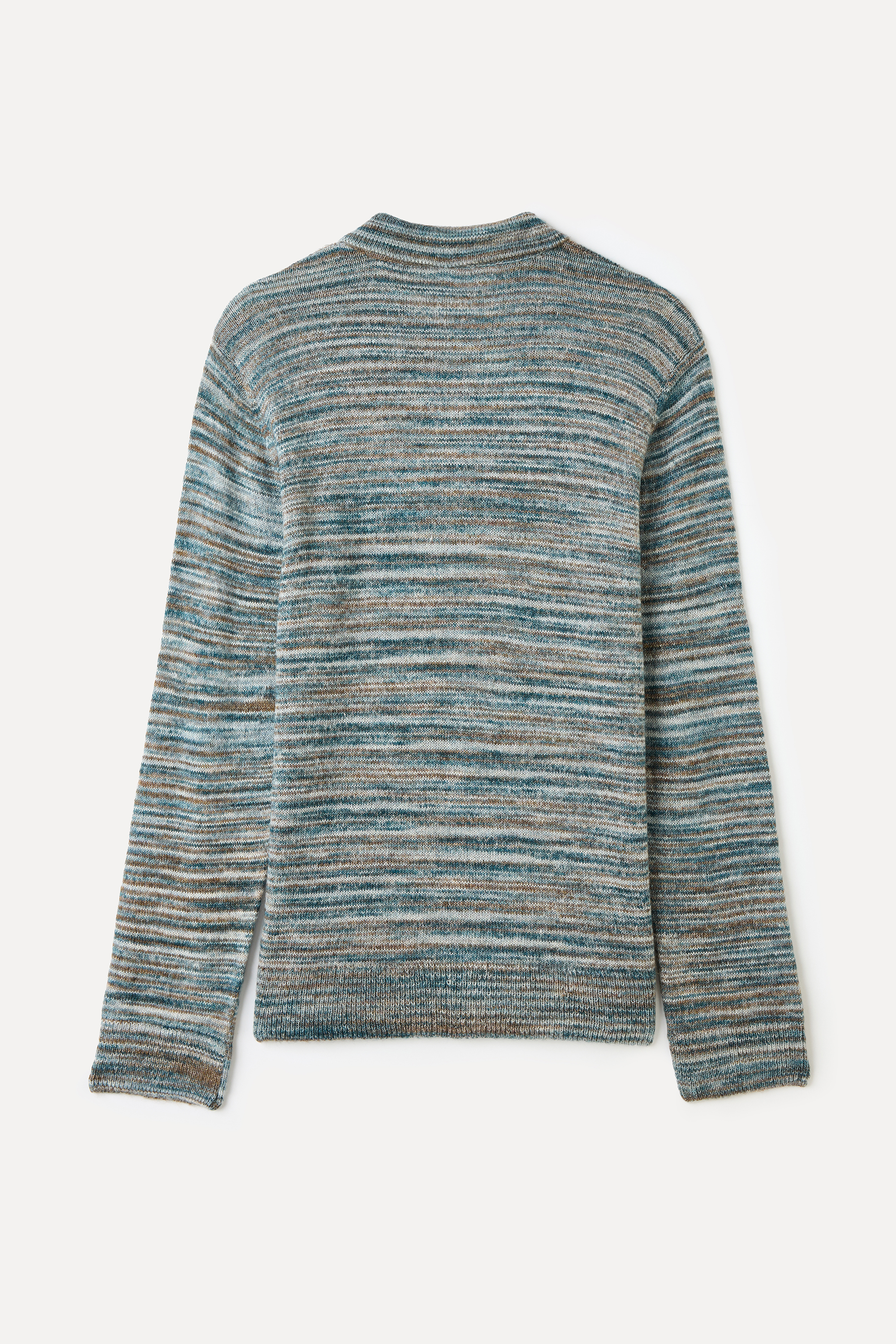 ÇİZGİLİ POLO YAKA KAZAK