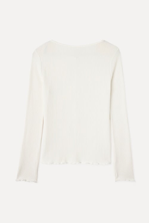 FITTED BİSİKLET YAKA DÜĞMELİ BLUZ