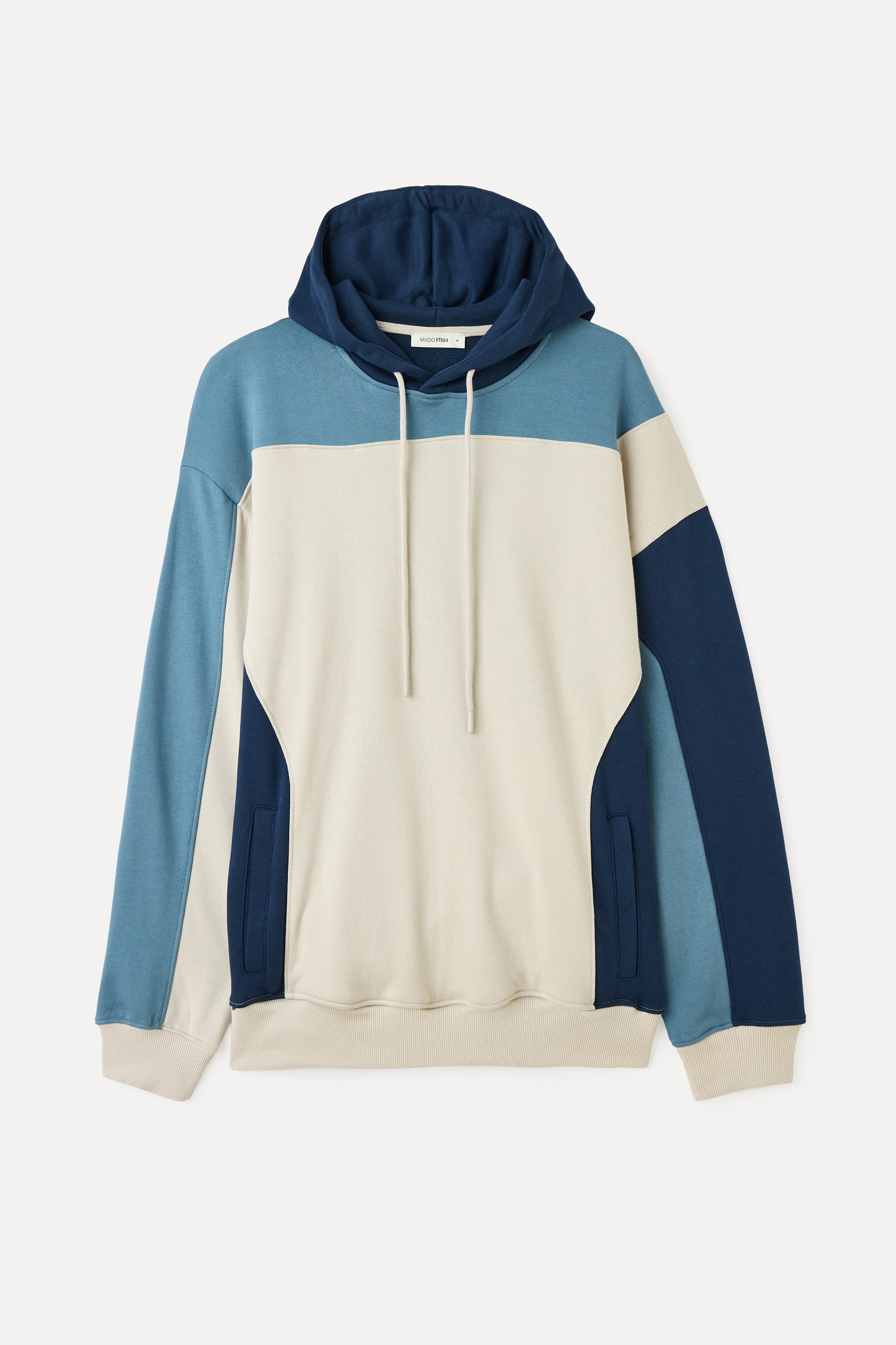 RENK BLOKLU OVERSIZE KAPÜŞONLU SWEATSHIRT