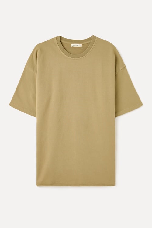 LOOSE FIT BİSİKLET YAKA T-SHIRT