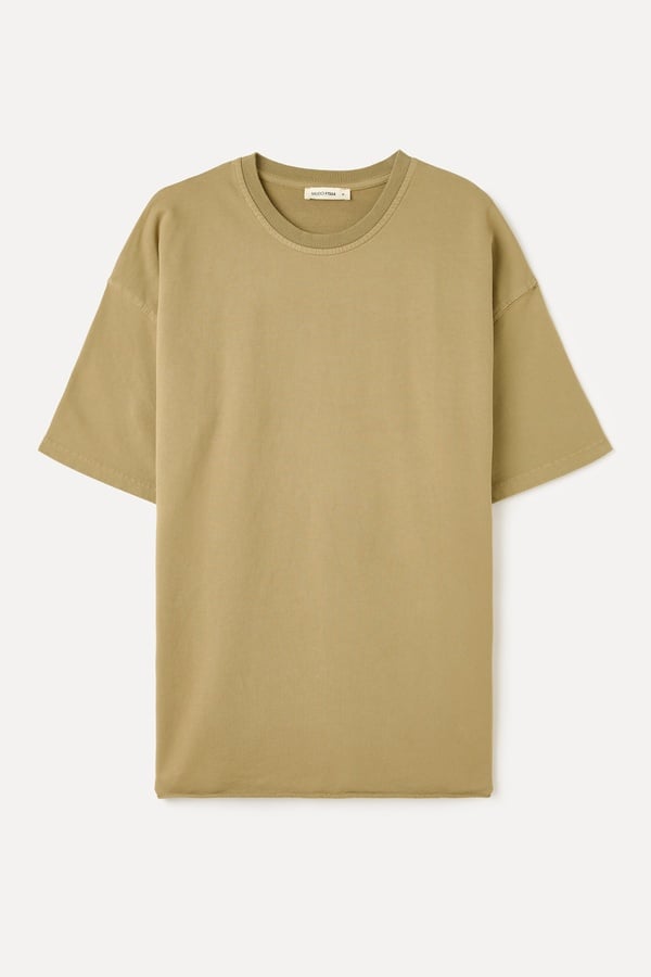 LOOSE FIT BİSİKLET YAKA T-SHIRT