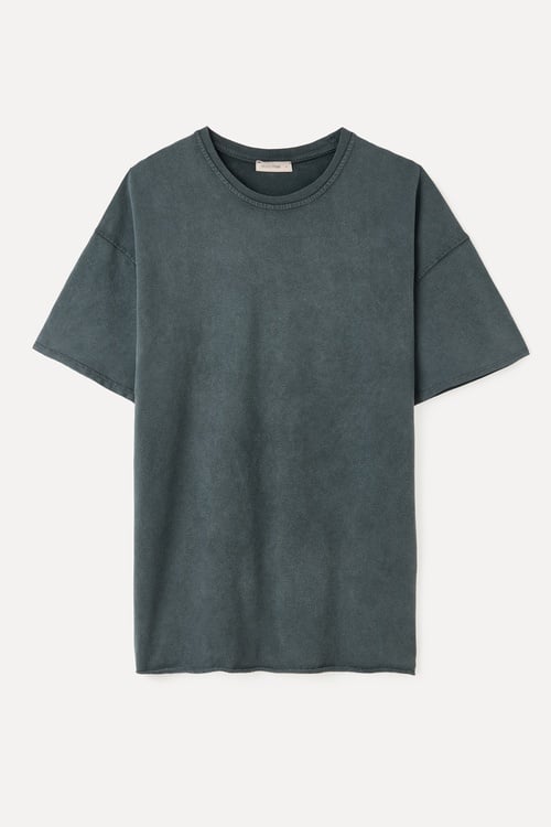 LOOSE FIT BİSİKLET YAKA T-SHIRT