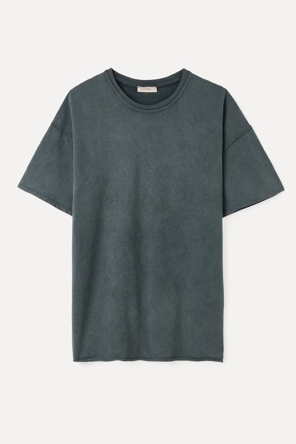 LOOSE FIT BİSİKLET YAKA T-SHIRT