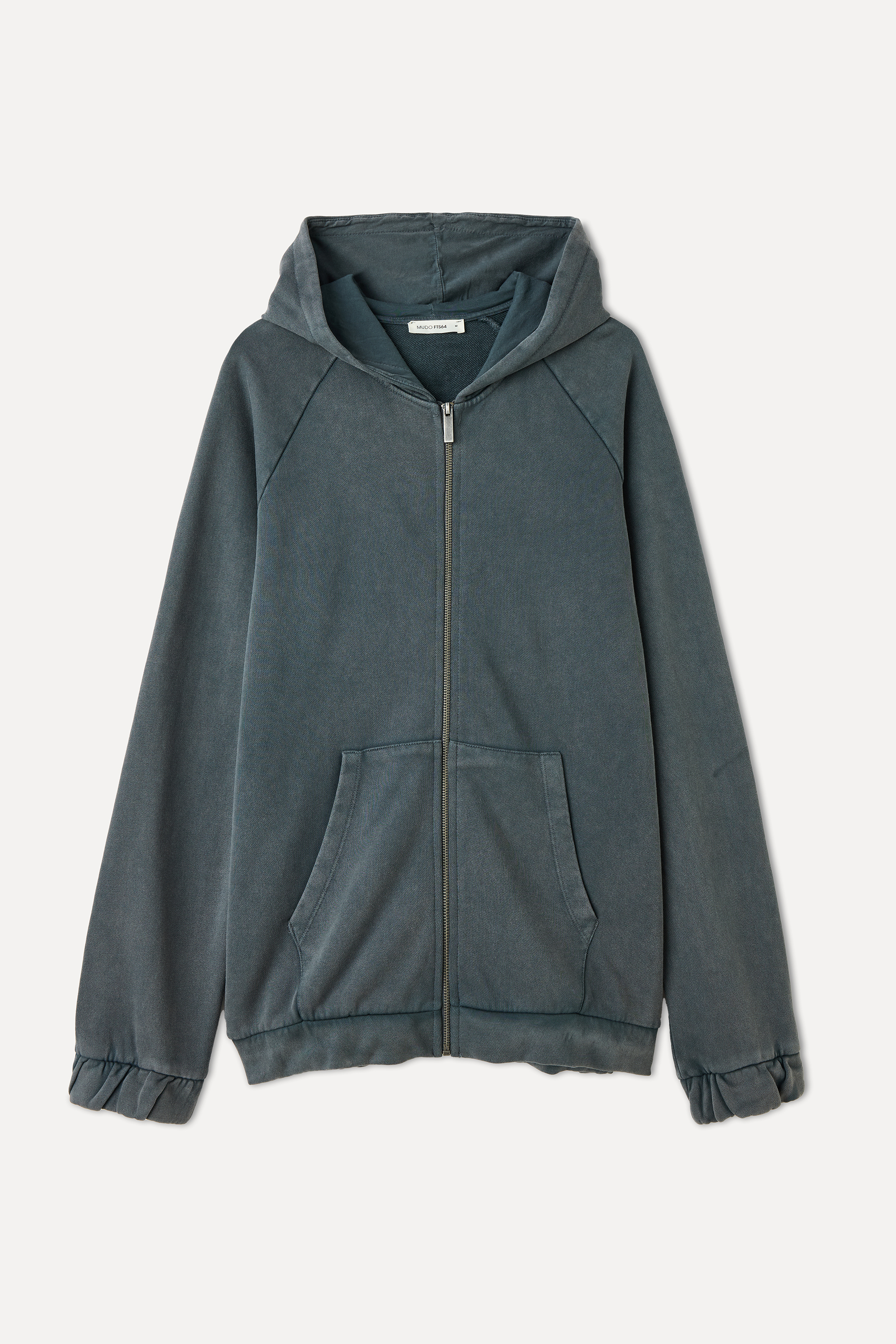 LOOSE FIT FERMUARLI KAPÜŞONLU SWEATSHIRT