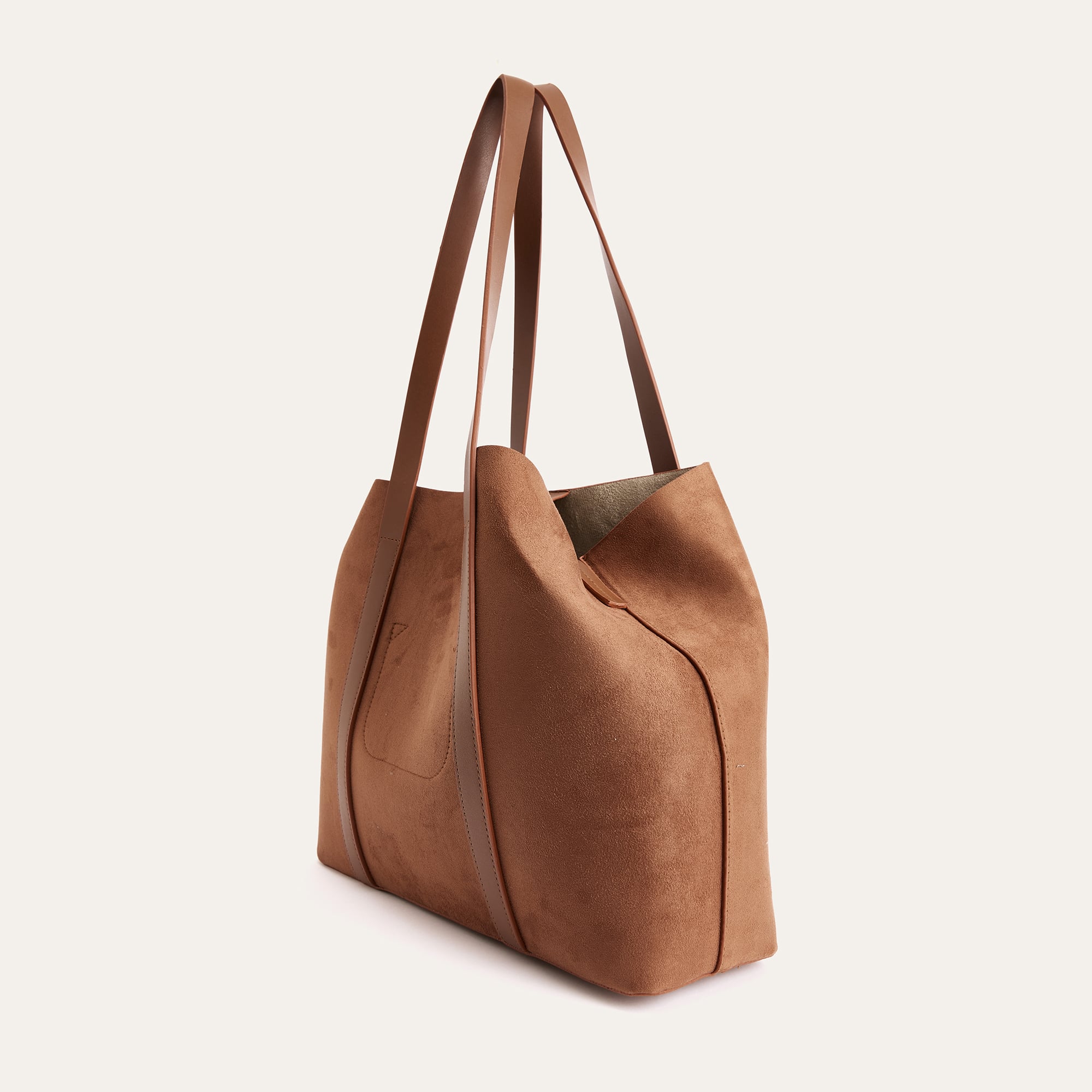 SÜET DOKULU EL ÇANTASI