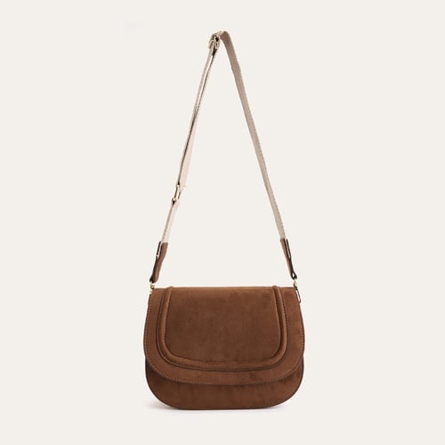 SÜET DOKULU OMUZ ÇANTASI