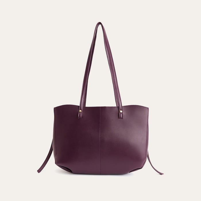 DERİ GÖRÜNÜMLÜ OMUZ ÇANTASI