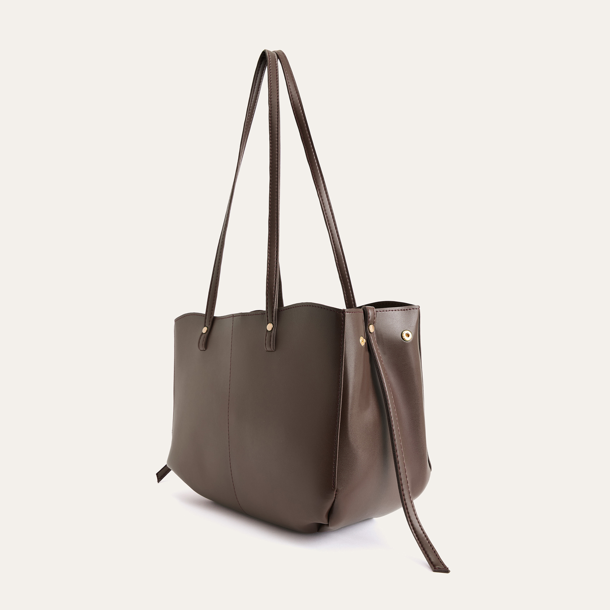 DERİ GÖRÜNÜMLÜ OMUZ ÇANTASI