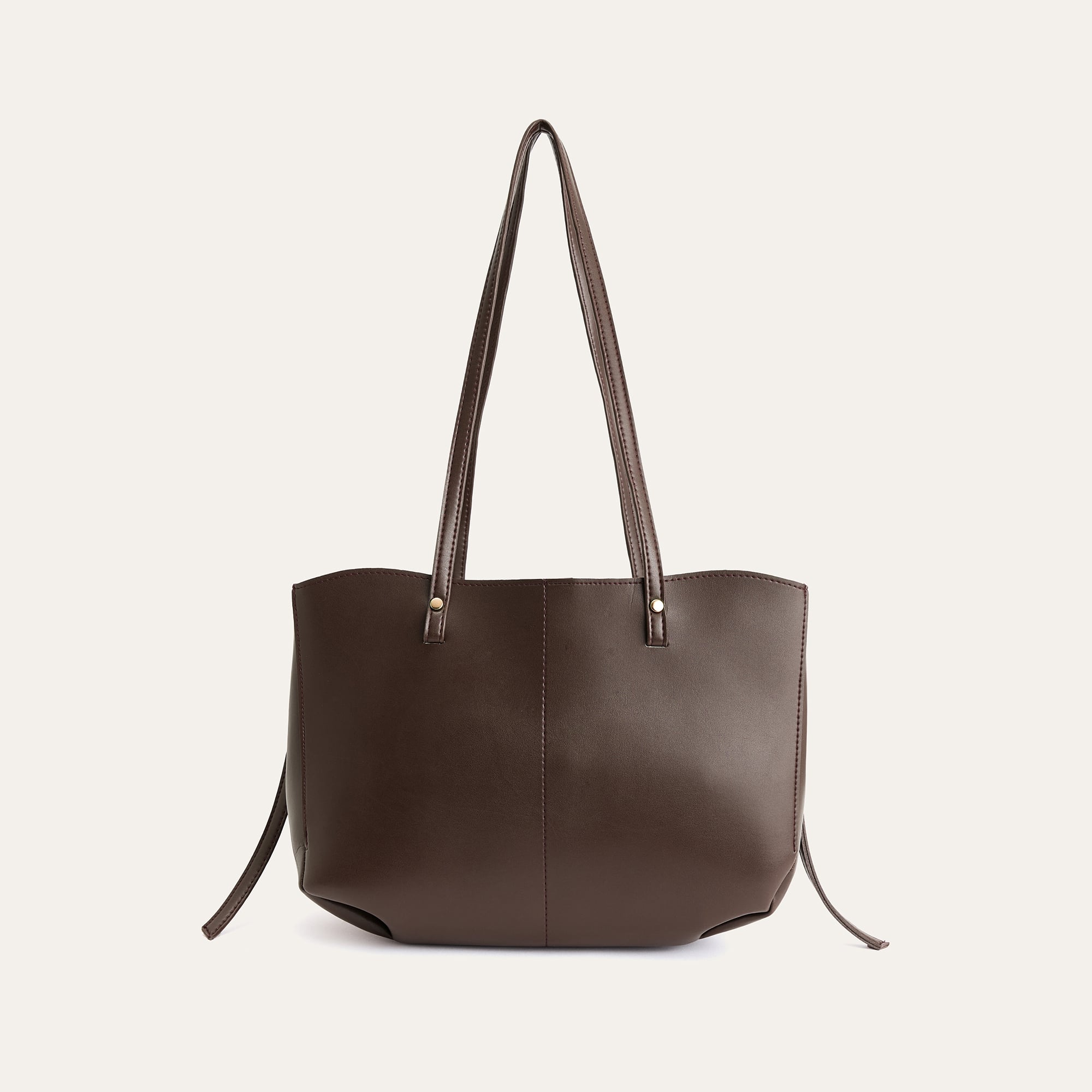 DERİ GÖRÜNÜMLÜ OMUZ ÇANTASI