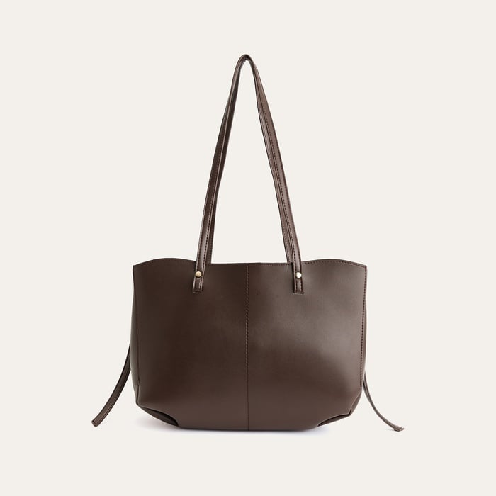 DERİ GÖRÜNÜMLÜ OMUZ ÇANTASI