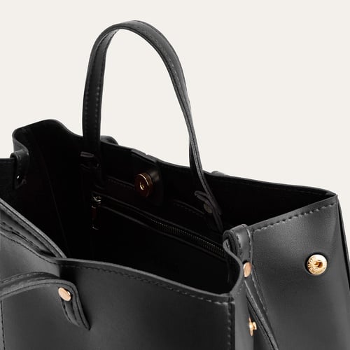 DERİ GÖRÜNÜMLÜ OMUZ ÇANTASI