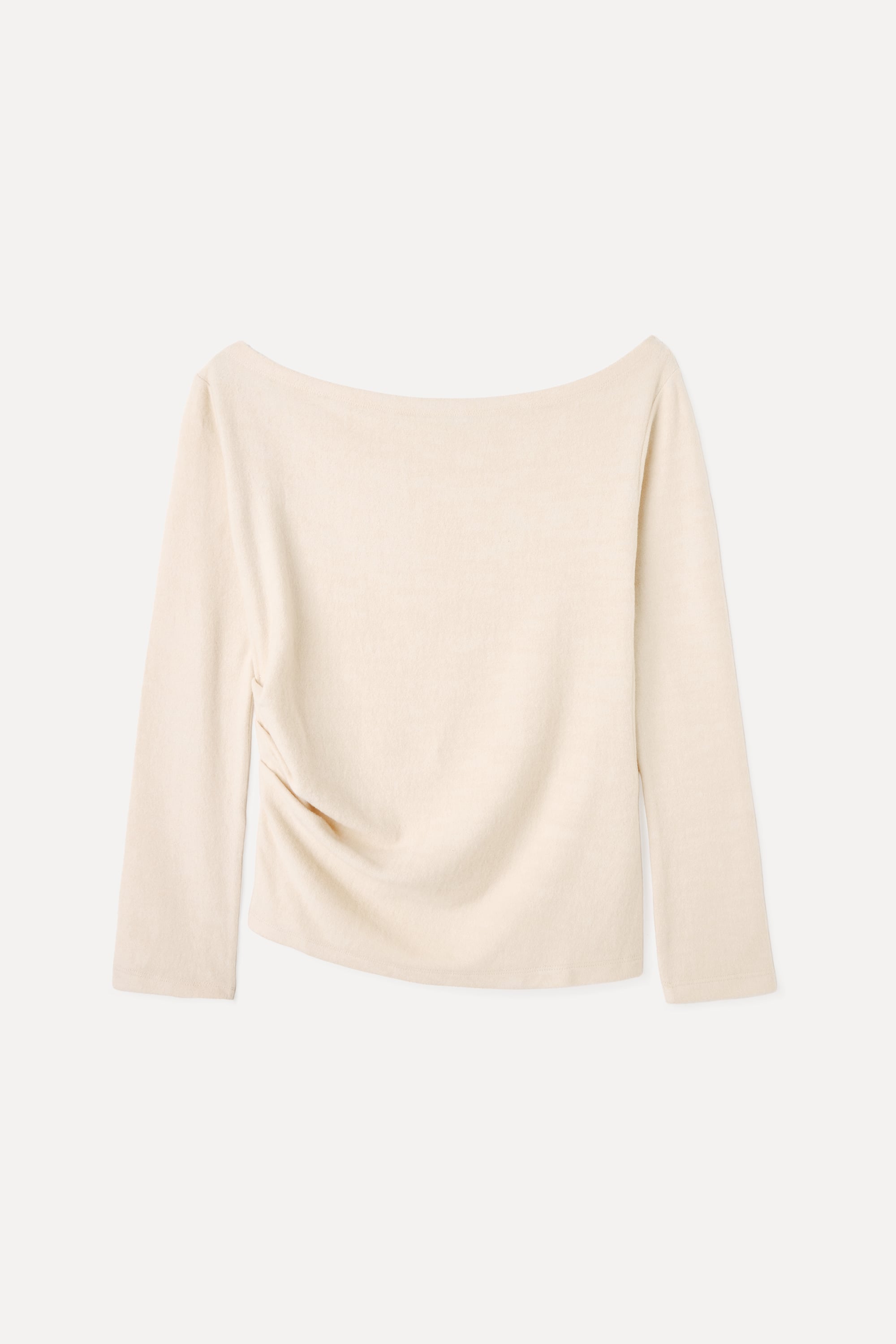 FITTED KAYIK YAKA ASİMETRİK KAZAK