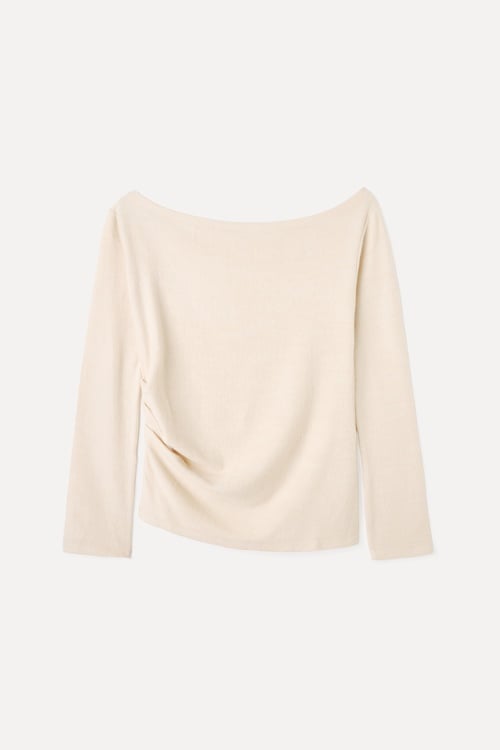  FITTED KAYIK YAKA ASİMETRİK KAZAK