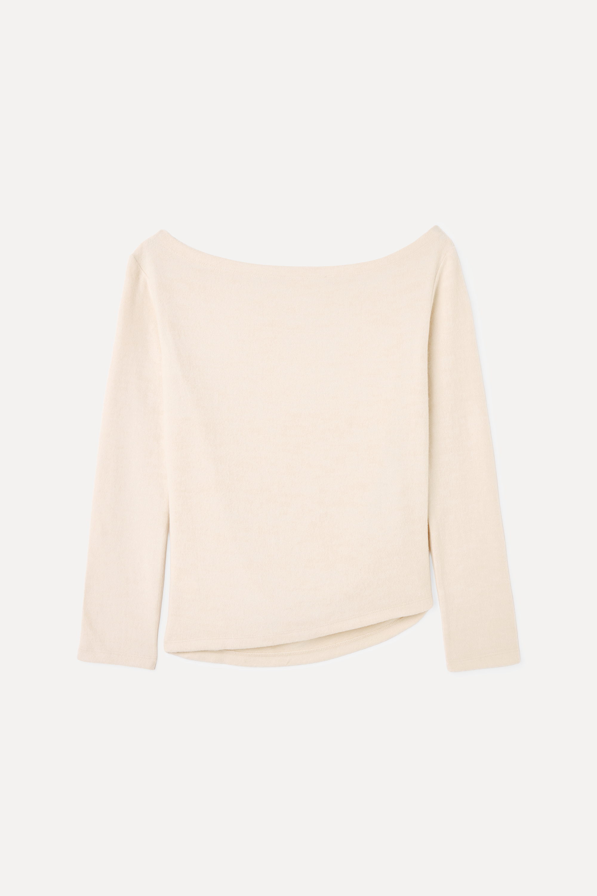 FITTED KAYIK YAKA ASİMETRİK KAZAK