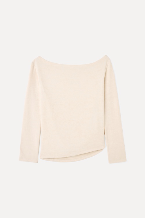  FITTED KAYIK YAKA ASİMETRİK KAZAK