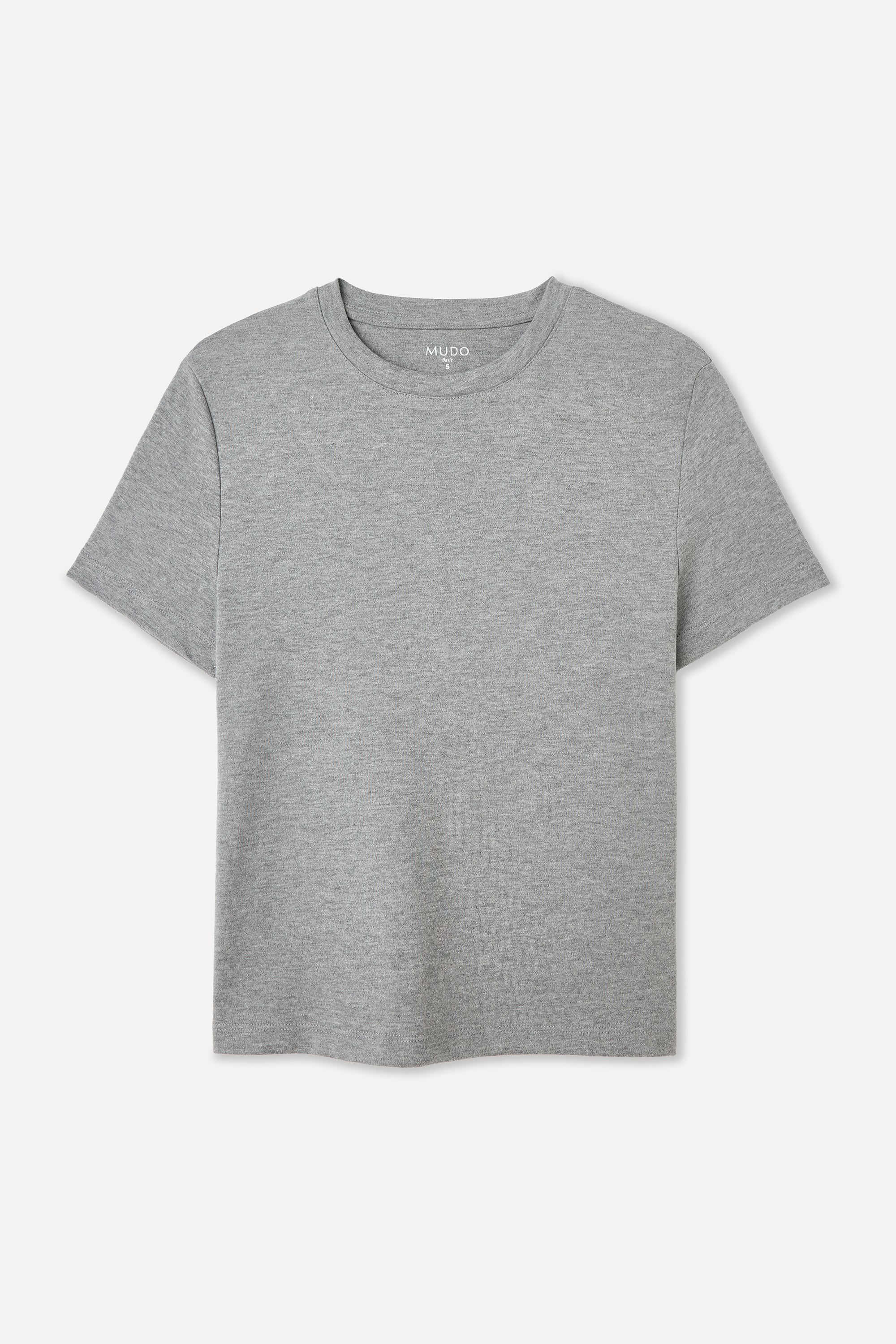 BİSİKLET YAKA CROP T-SHIRT