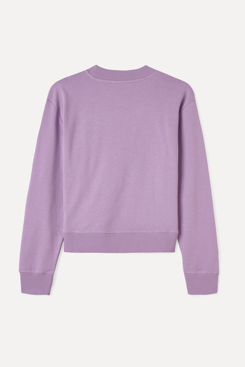  BASKILI BİSİKLET YAKA SWEATSHIRT