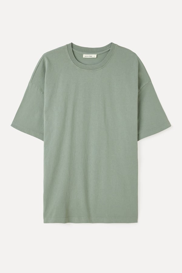 BİSİKLET YAKA OVERSIZE T-SHIRT