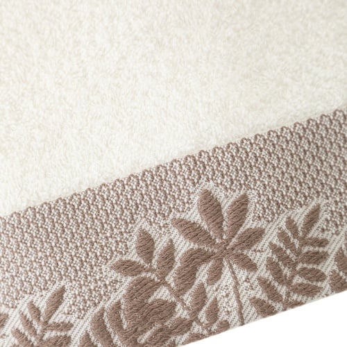 LIZ JAKARLI KREM YÜZ HAVLUSU 50X80