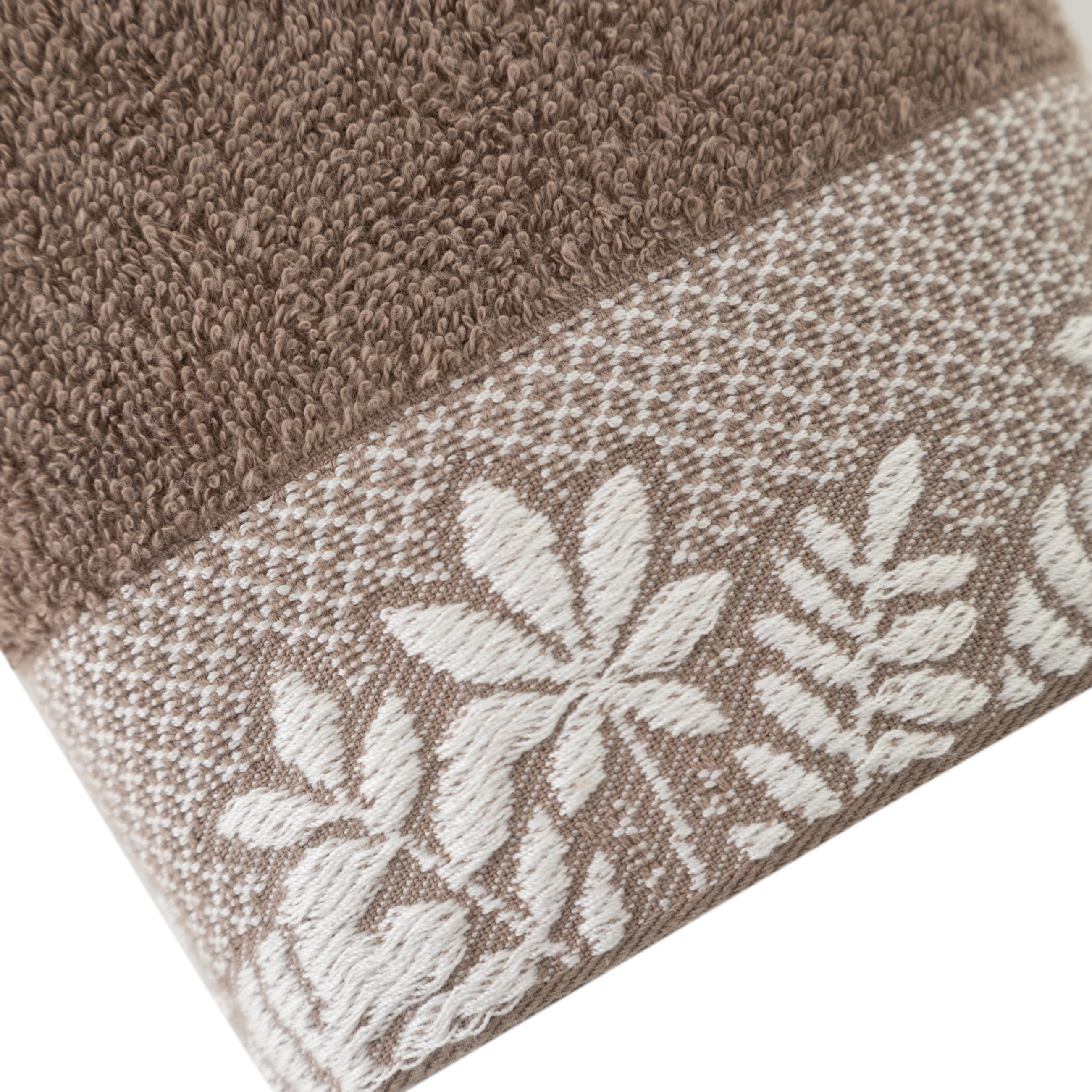 LIZ JAKARLI VİZON EL HAVLUSU 30X50