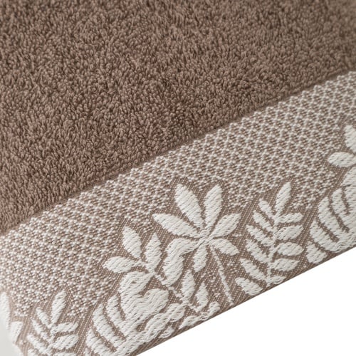 LIZ JAKARLI VİZON YÜZ HAVLUSU 50X80