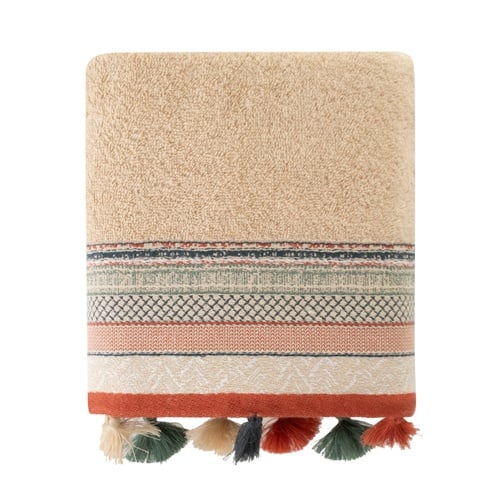 LISA BEJ PÜSKÜLLÜ YÜZ HAVLUSU 50X80