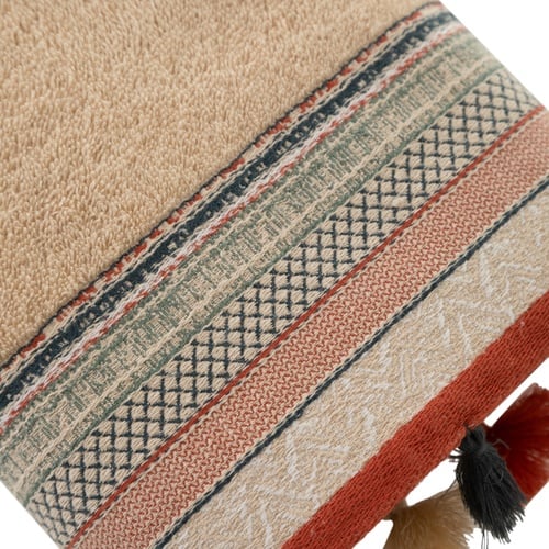 LISA BEJ PÜSKÜLLÜ YÜZ HAVLUSU 50X80