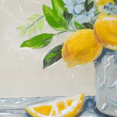 ZITRONE YAĞLIBOYA TABLO 60X90 CM