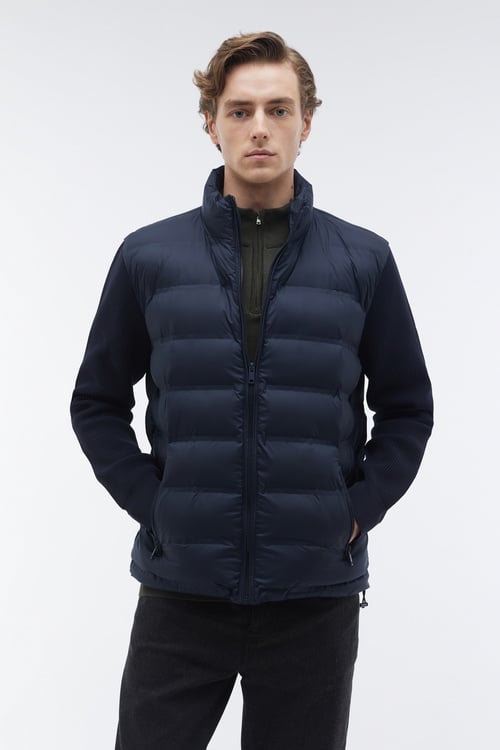 ÖRME KOL DİK YAKA ŞİŞME MONT