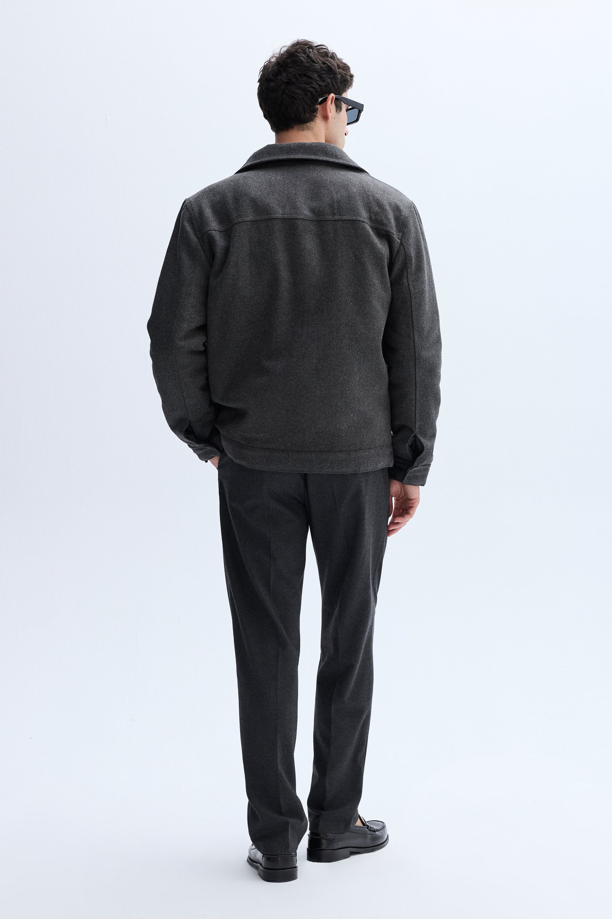 YÜN KARIŞIMLI TRUCKER CEKET