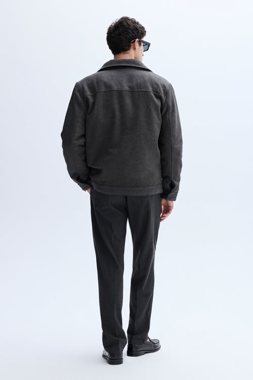 YÜN KARIŞIMLI TRUCKER CEKET