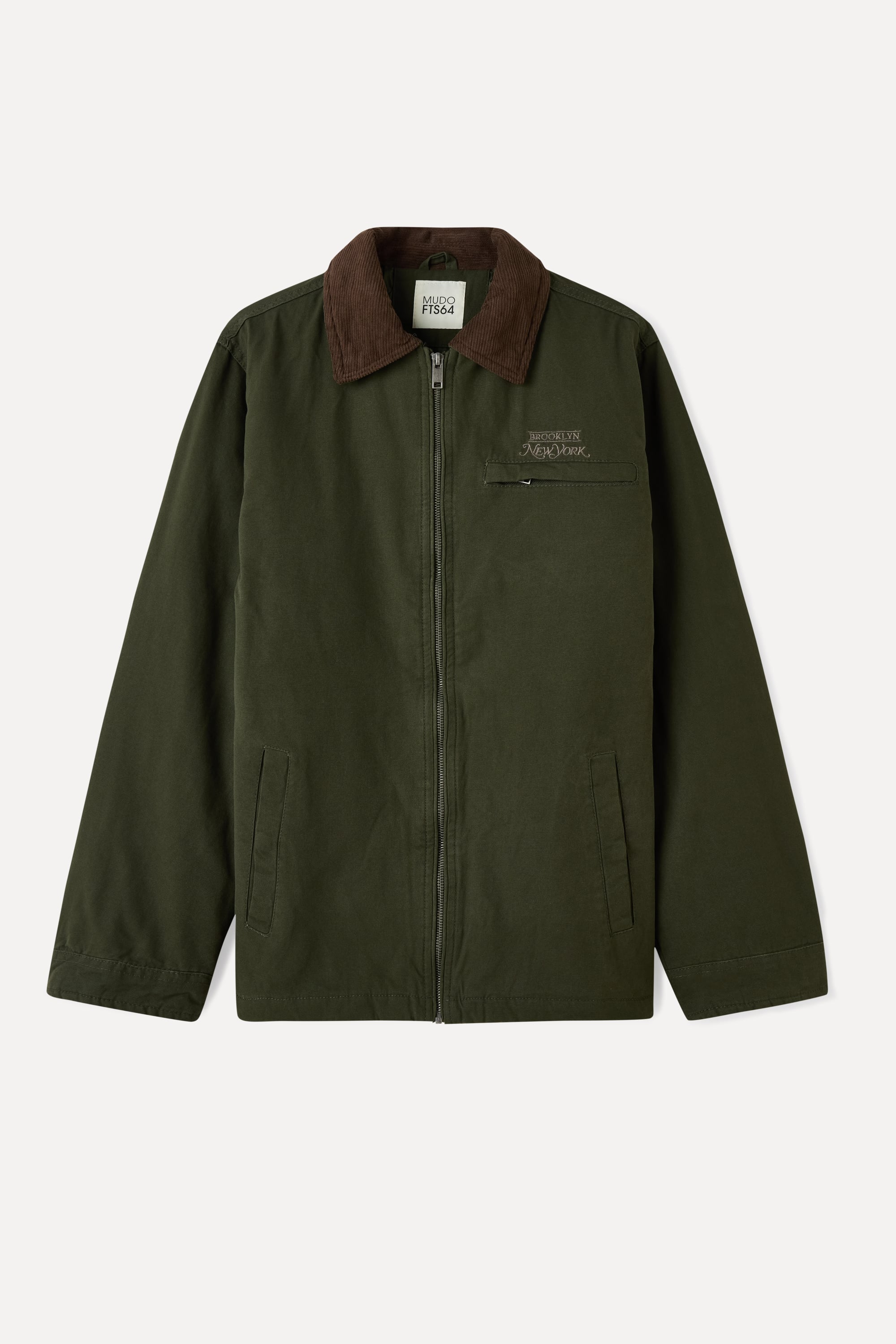 NAKIŞLI FERMUARLI CASUAL CEKET