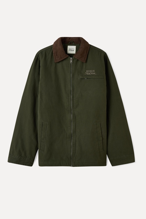  NAKIŞLI FERMUARLI CASUAL CEKET