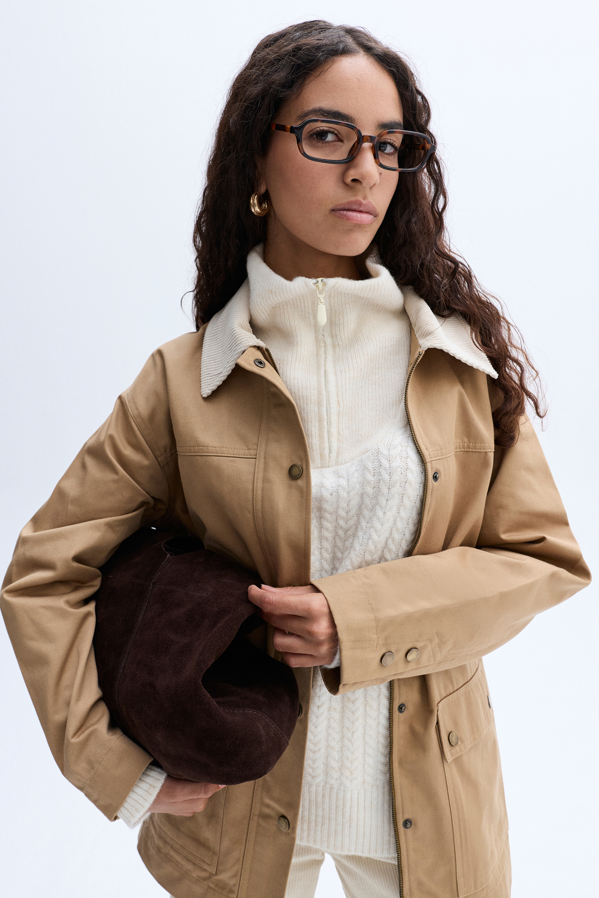 KADİFE YAKA CASUAL CEKET