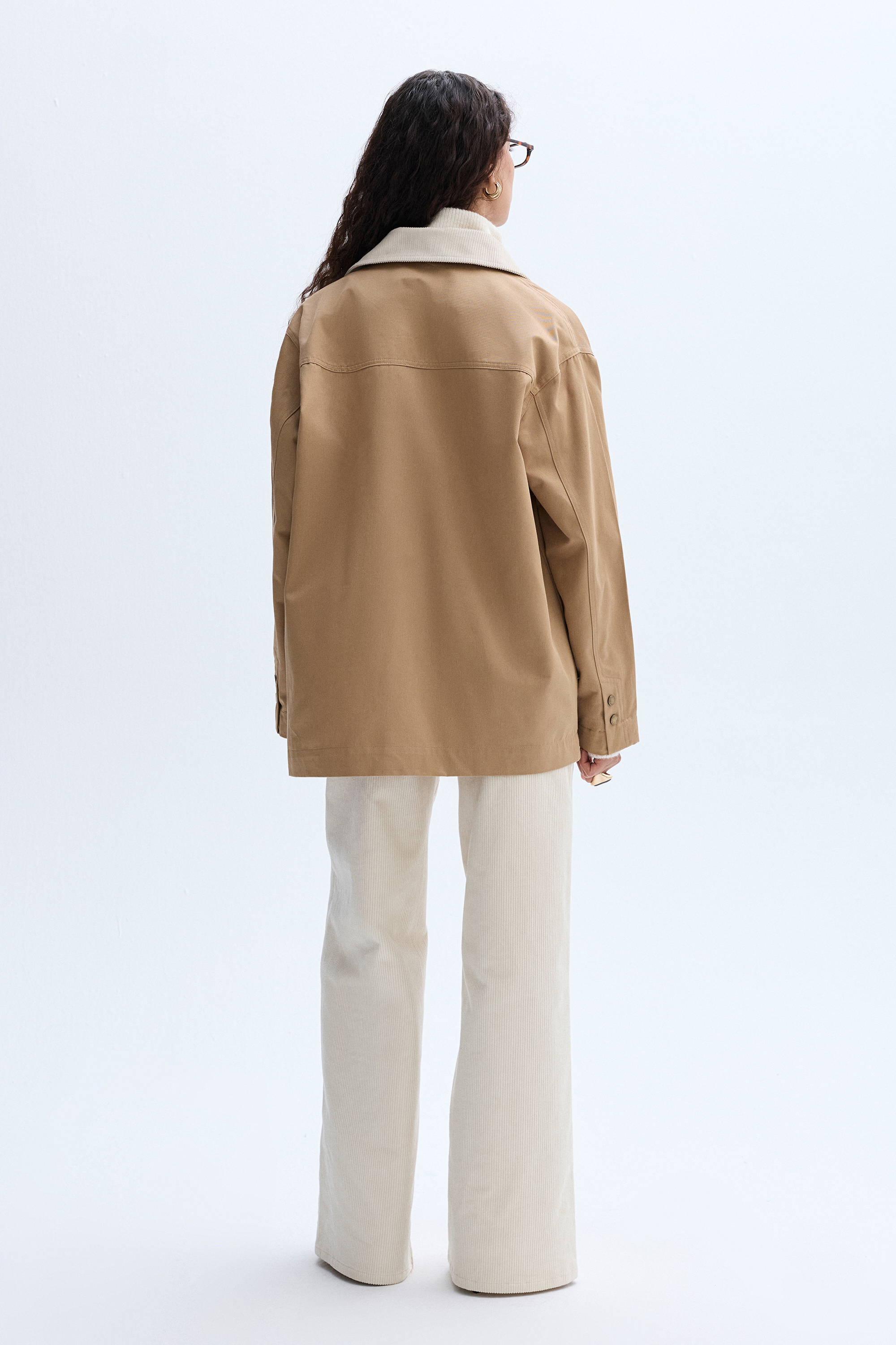 KADİFE YAKA CASUAL CEKET