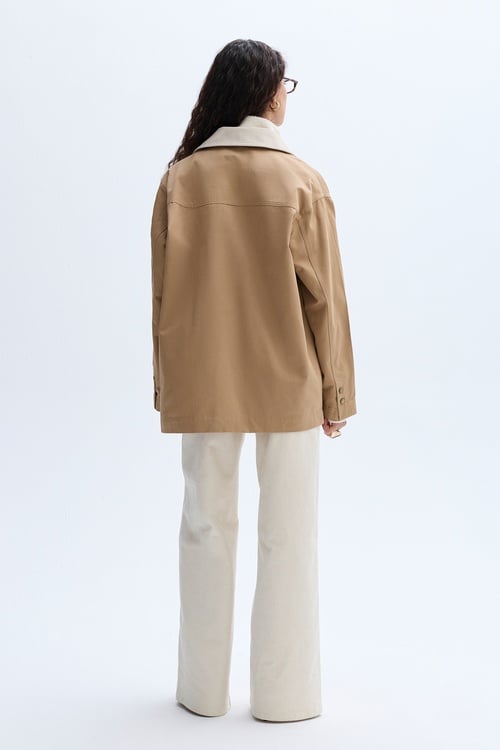 KADİFE YAKA CASUAL CEKET