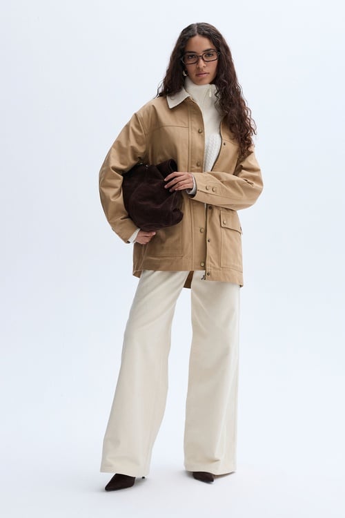 KADİFE YAKA CASUAL CEKET