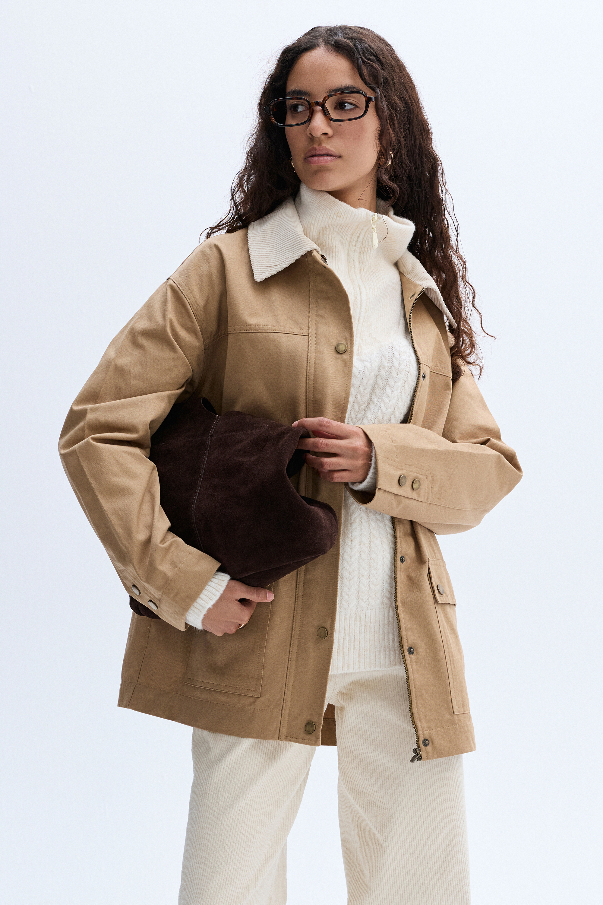 KADİFE YAKA CASUAL CEKET