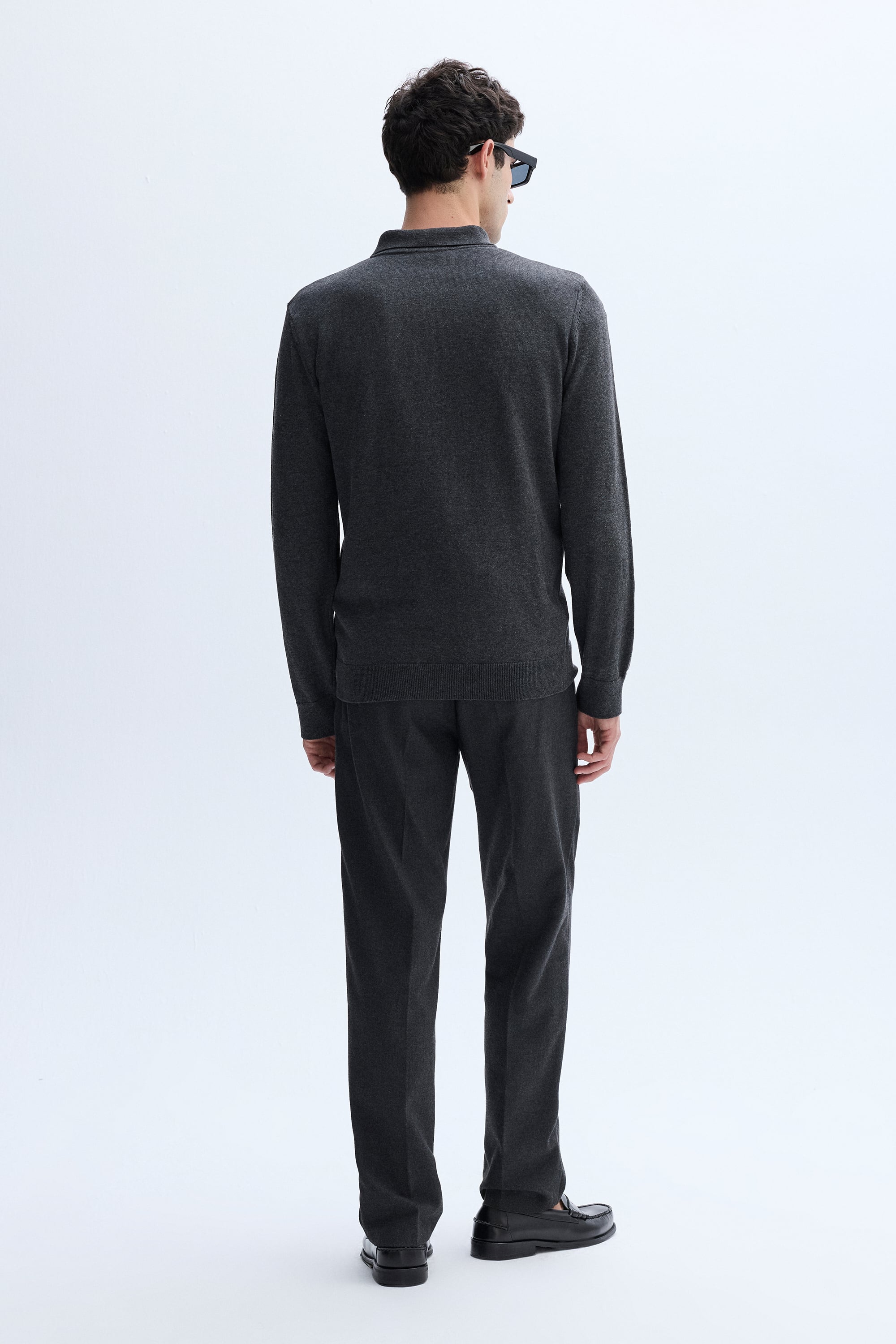 FERMUARLI POLO YAKA TRİKO KAZAK